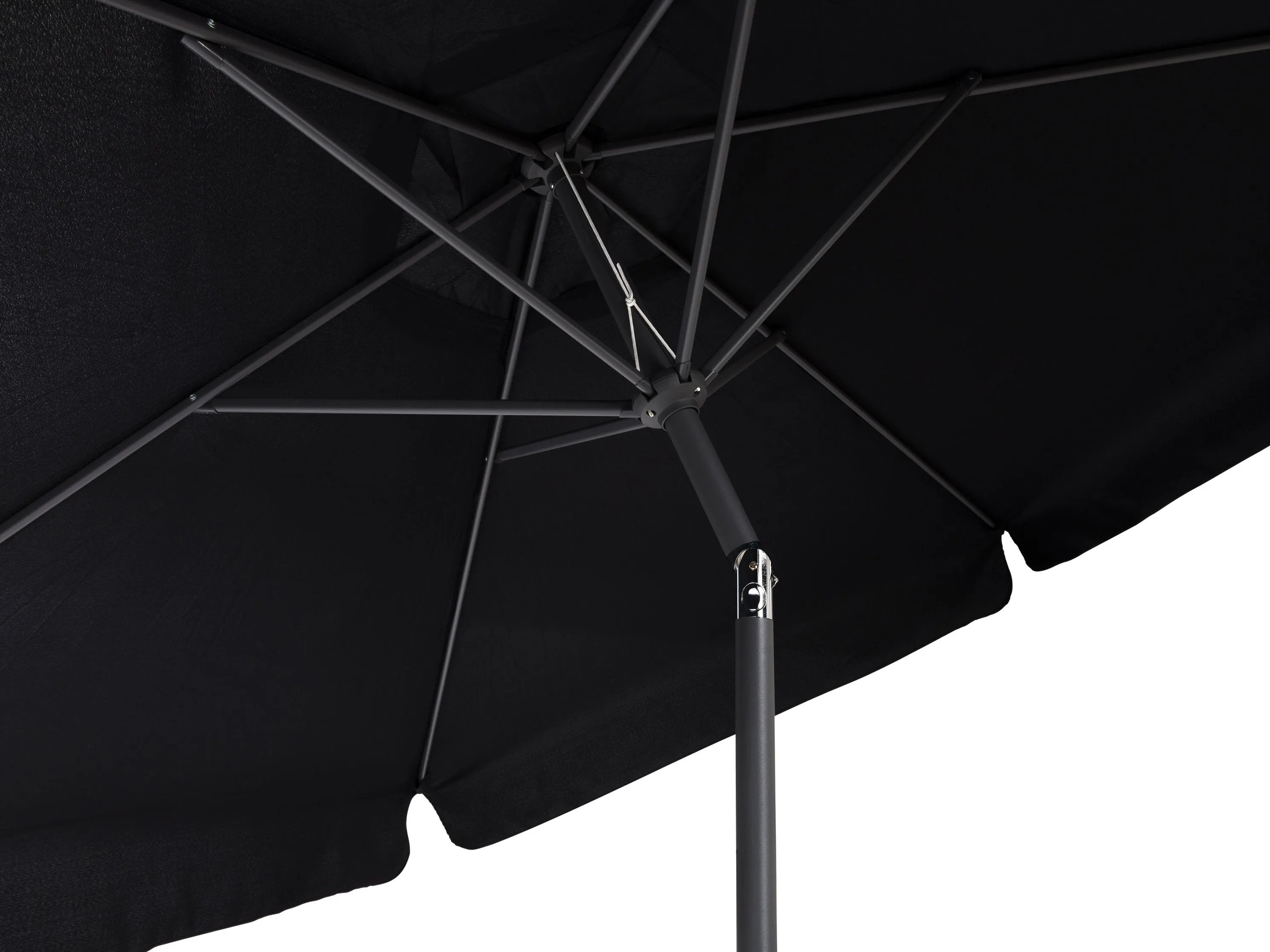 10ft Round Black Patio Umbrella