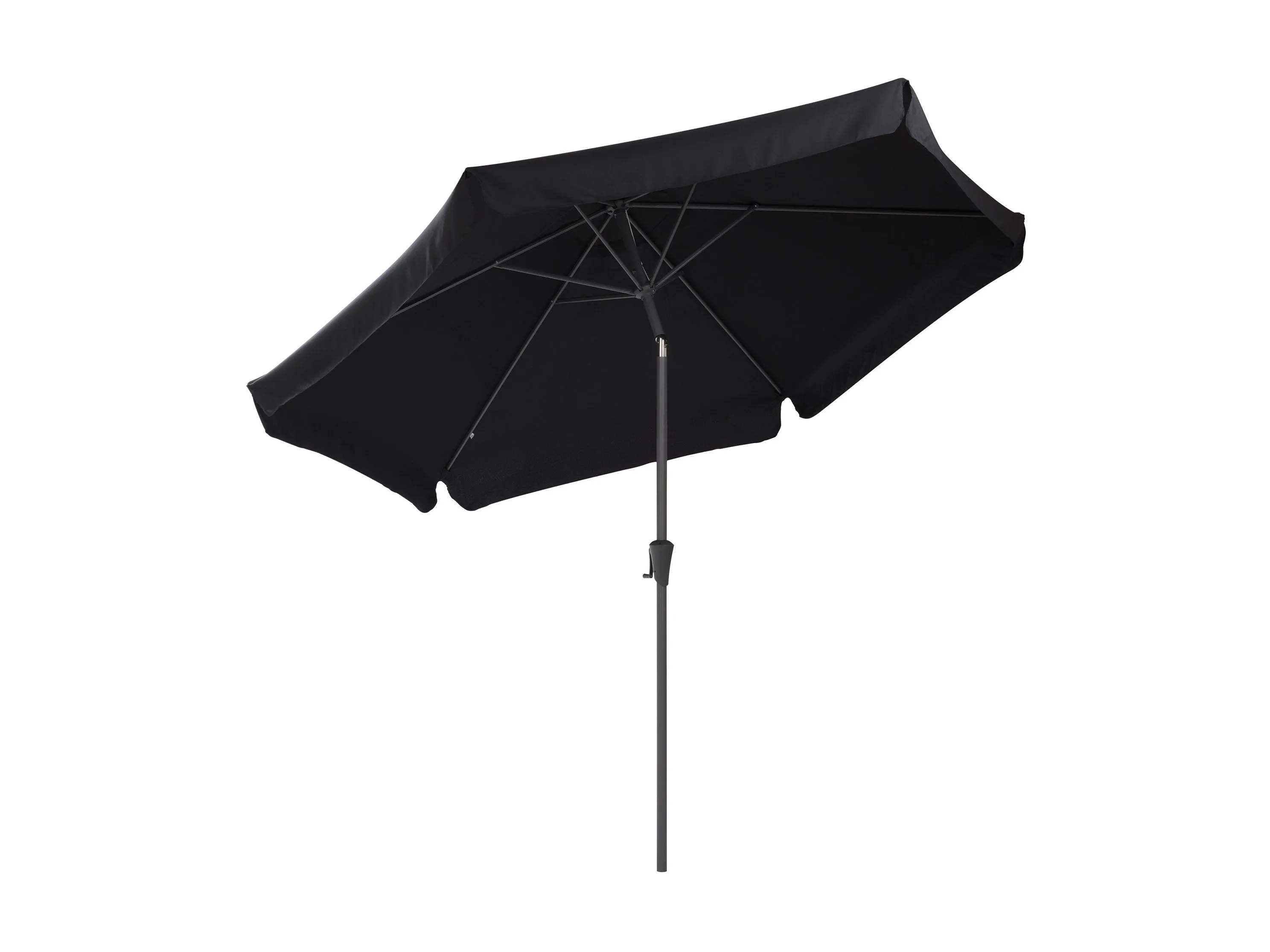 10ft Round Black Patio Umbrella