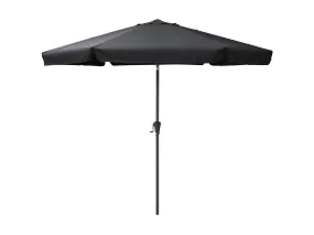 10ft Round Black Patio Umbrella