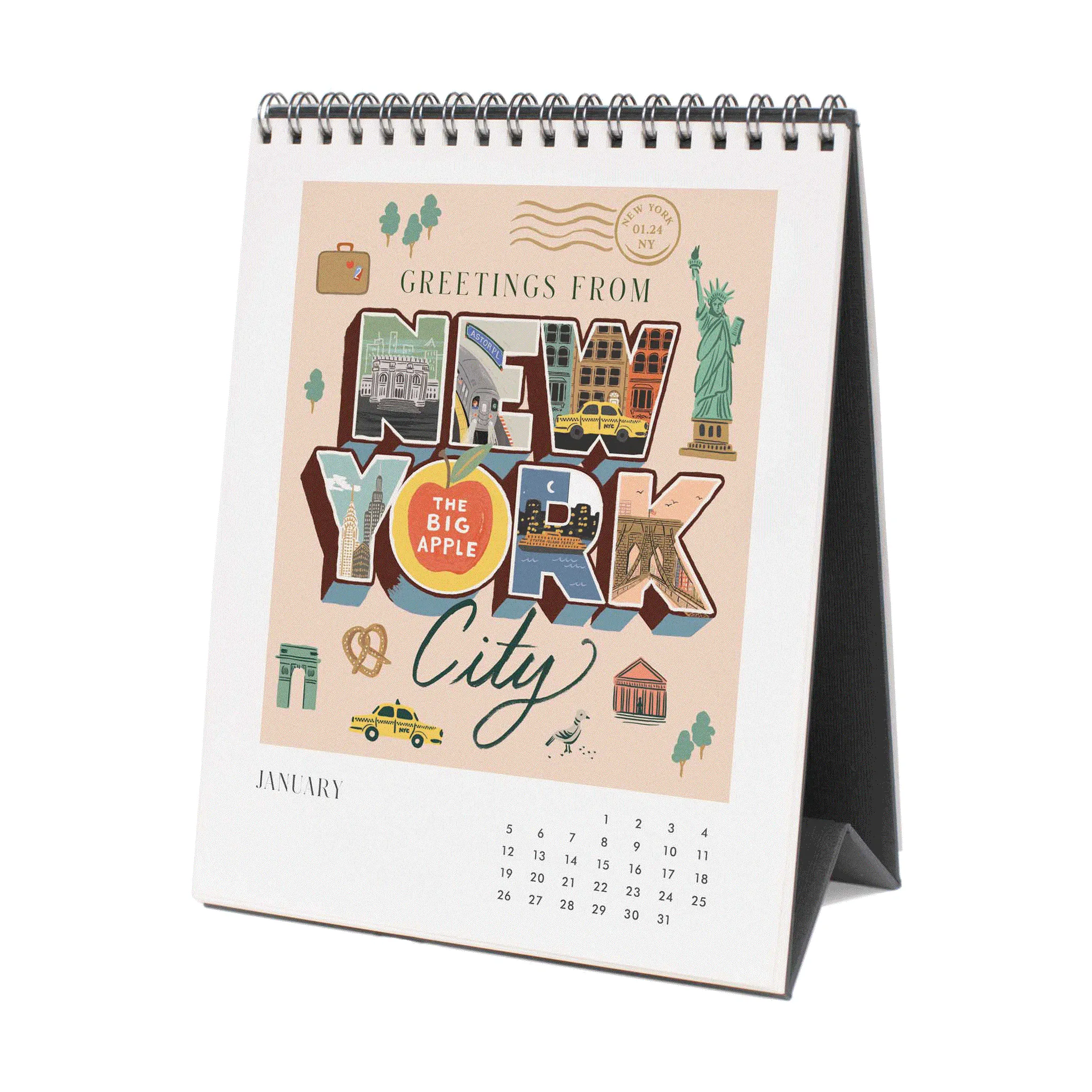 2025 World Desk Calendar