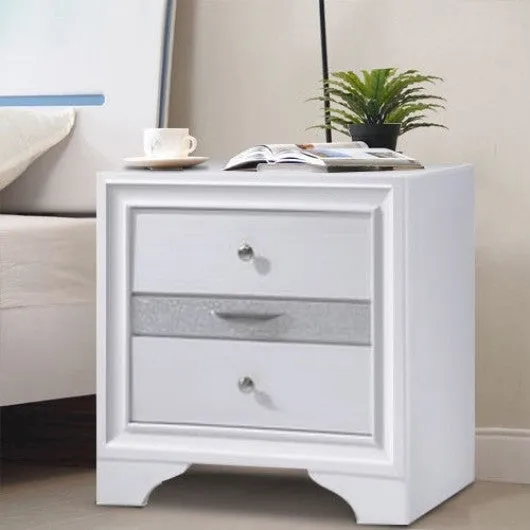 3 Drawers Decor End Side Table Nightstand