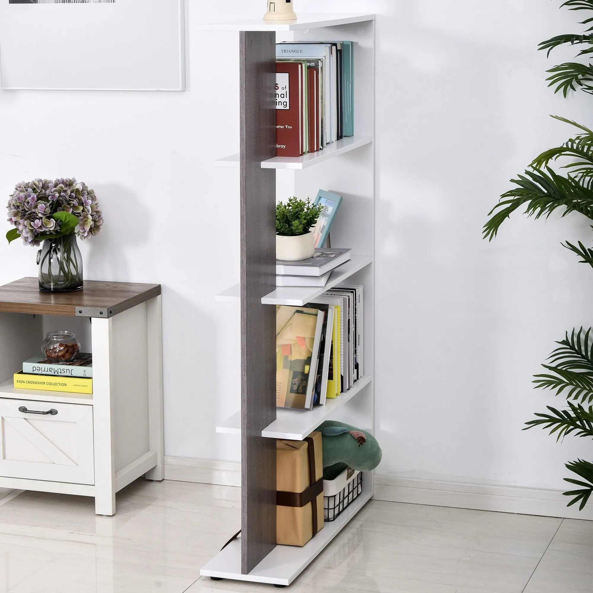 4 Tier Multifunctional Display Bookshelf