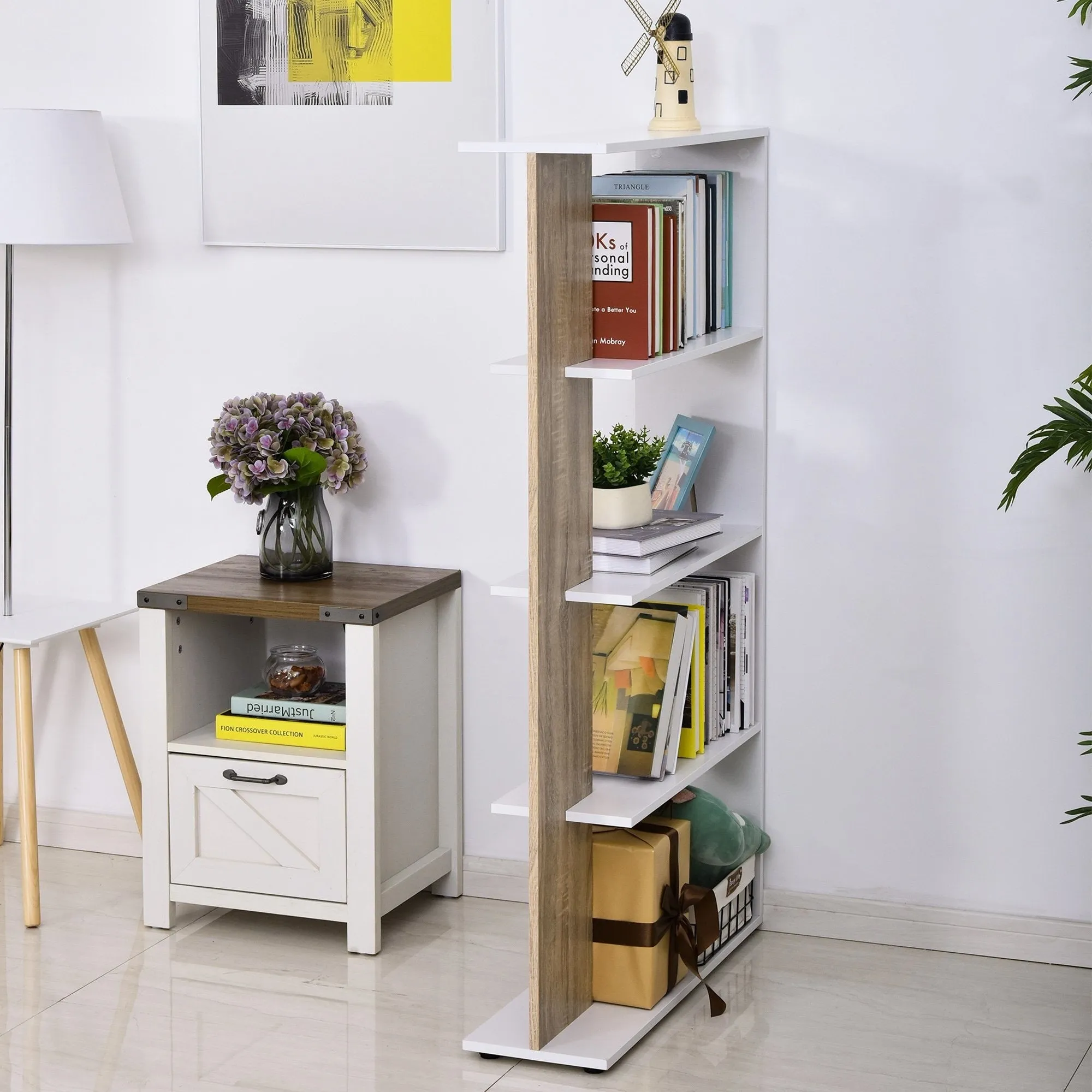 4 Tier Multifunctional Display Bookshelf