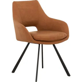 Amaze Upholstered Side Chair - Cognac - (D620118723SHCS)