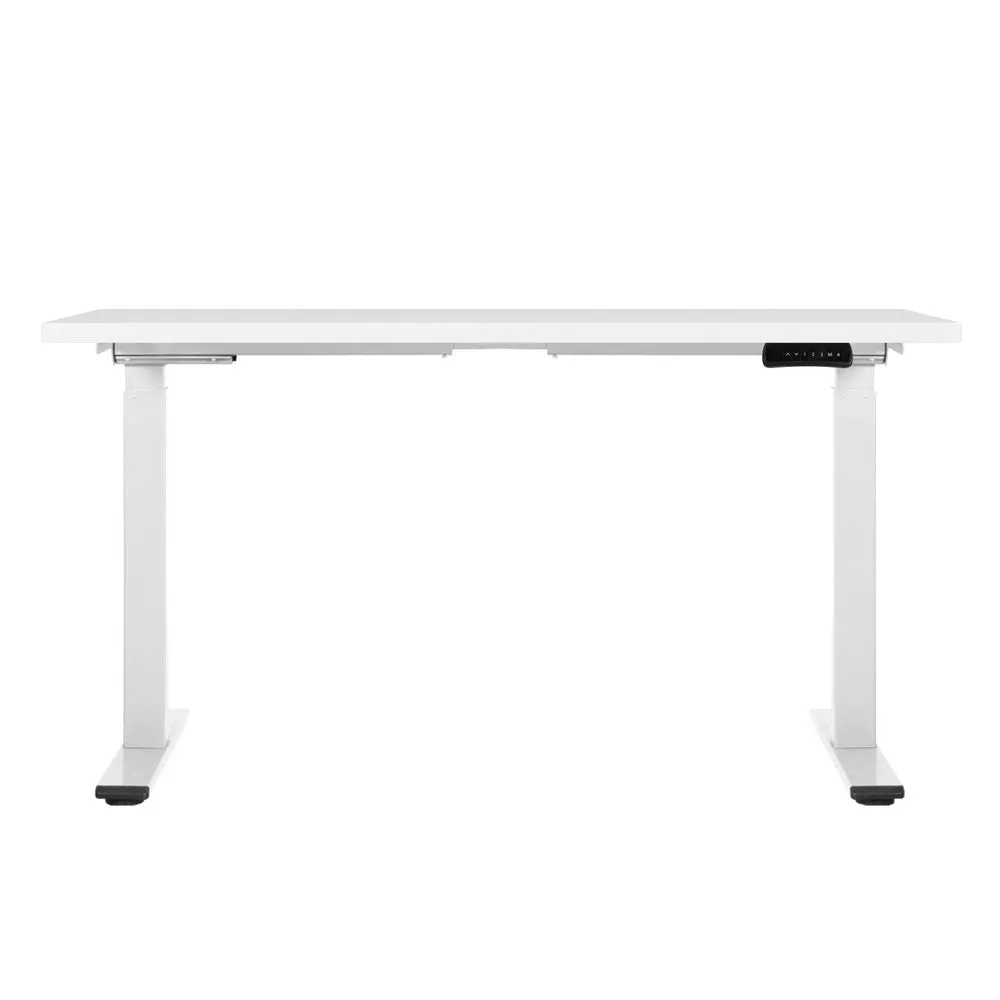 Artiss Standing Desk Electric Height Adjustable Sit Stand Desks White 140cm