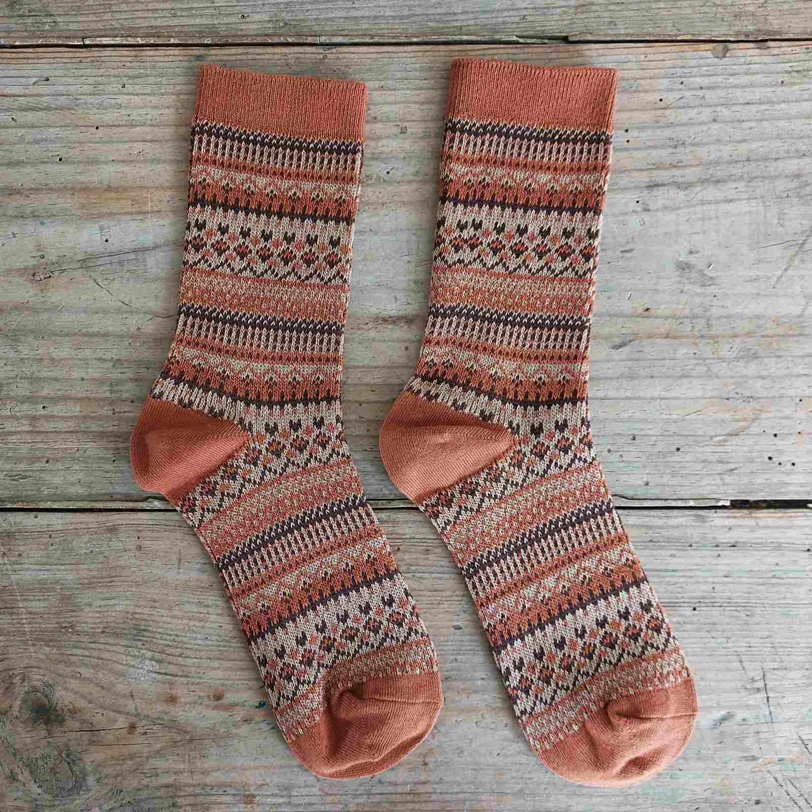 Autumn Fair Isle Socks