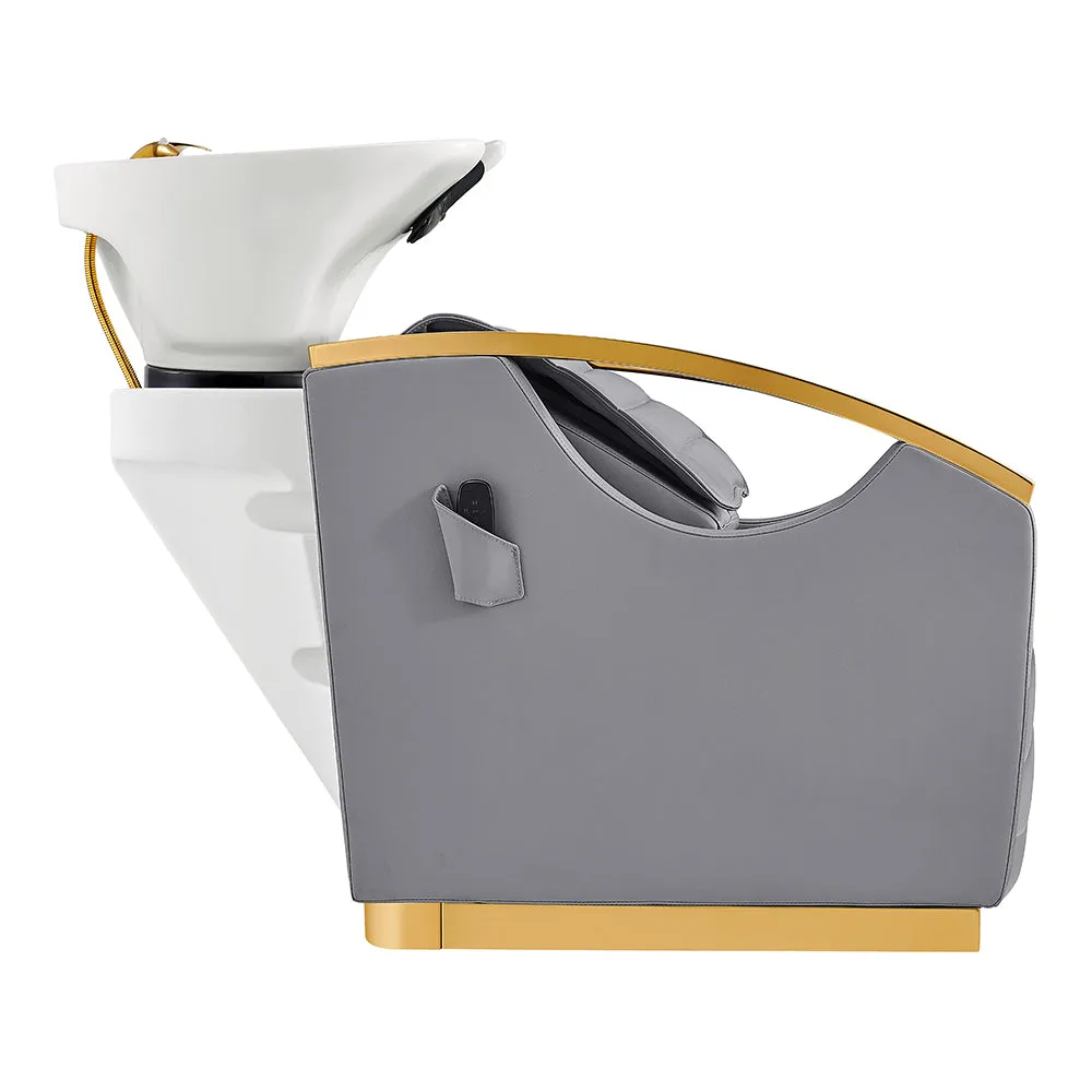 Beauty Salon Electrical Massage Backwash basin adjustable chair- Bella-Gold