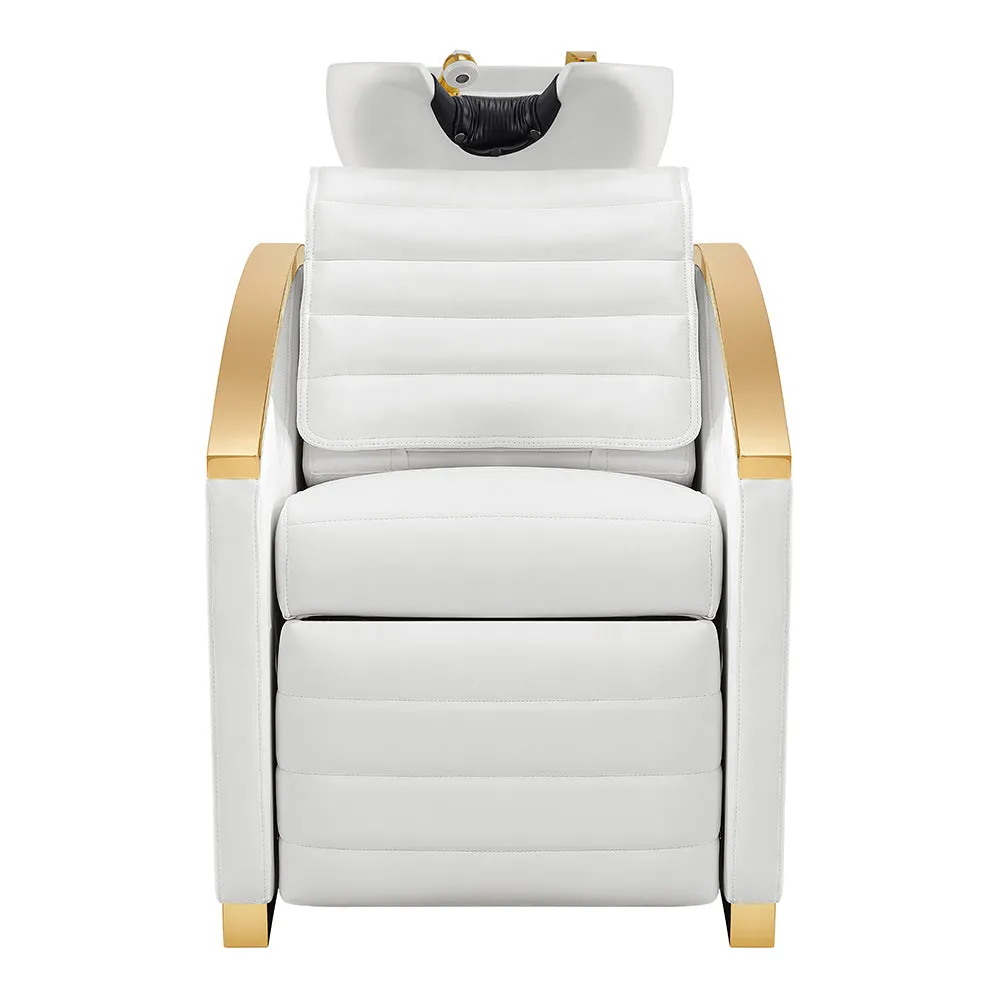 Beauty Salon Electrical Massage Backwash basin adjustable chair- Bella-Gold