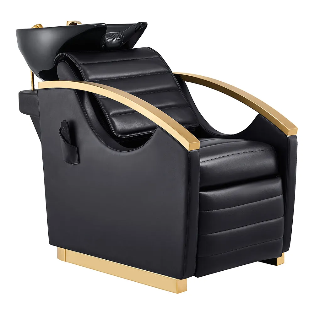 Beauty Salon Electrical Massage Backwash basin adjustable chair- Bella-Gold