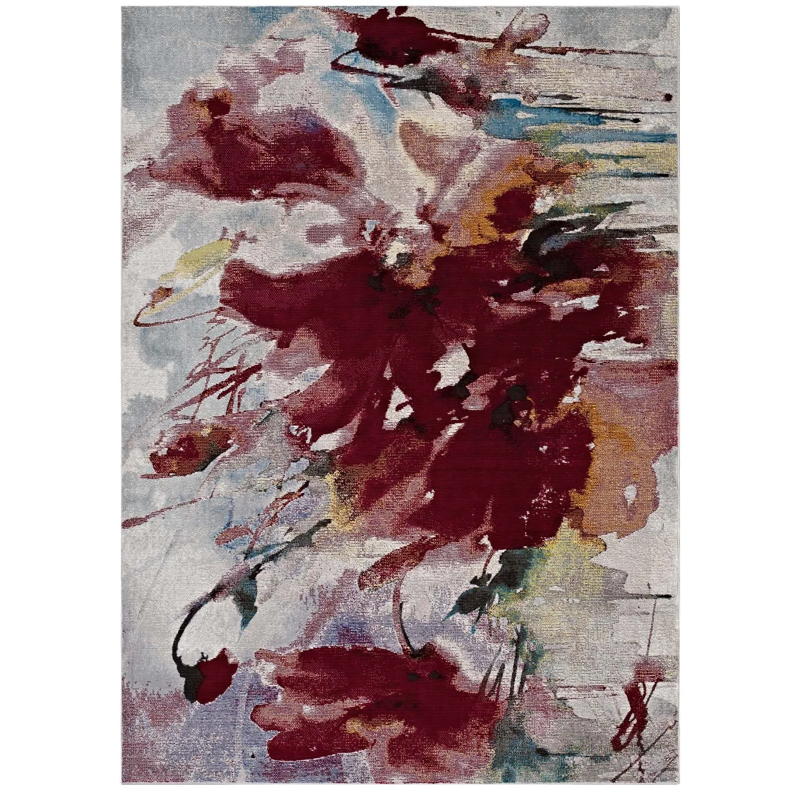 Blume Abstract Floral Area Rug by Modway