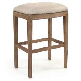 Cora Bar Stool with Nailhead Trim