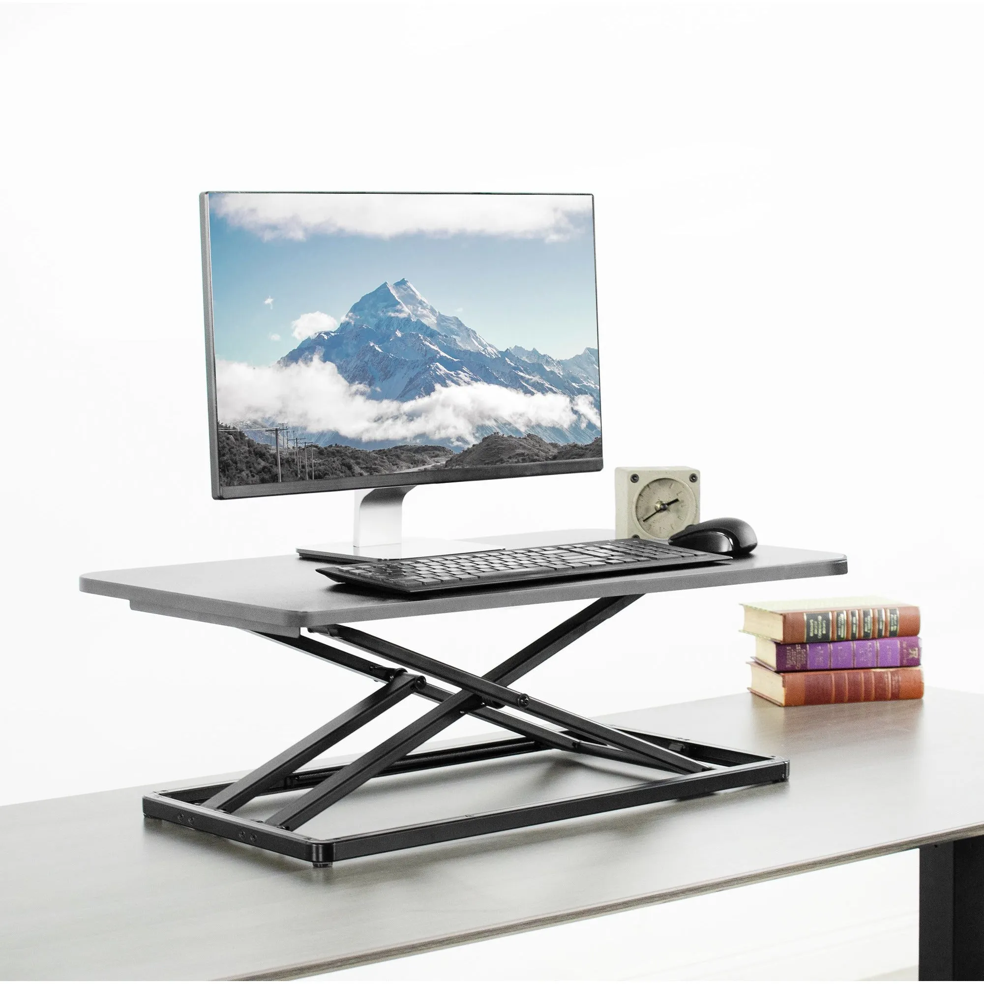 Desk Converter Riser Workstation with Adjustable Height (Single)