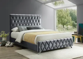 Diamond Pattern Platform Bed - IF-5670