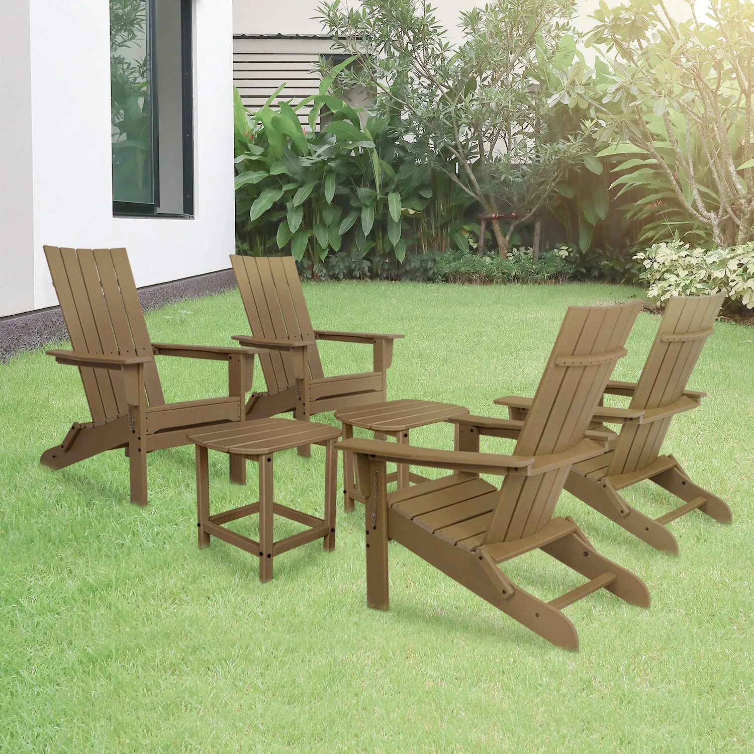 Durapatio Foldable patio furniture 4 set