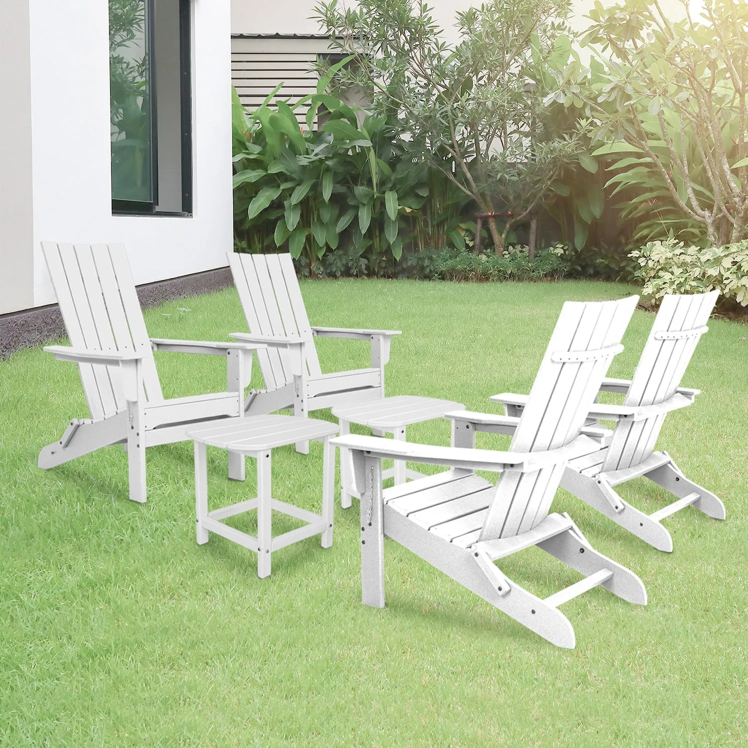 Durapatio Foldable patio furniture 4 set