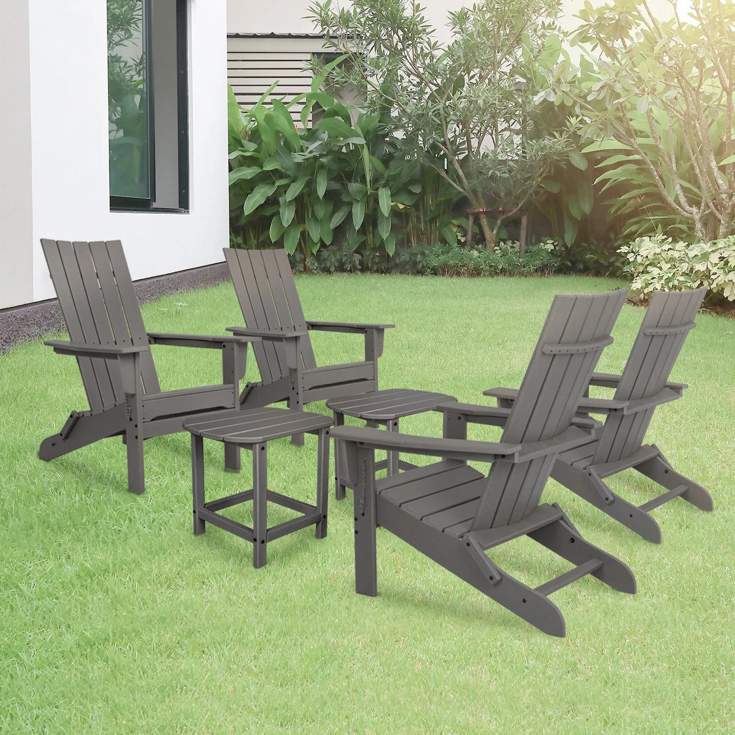 Durapatio Foldable patio furniture 4 set