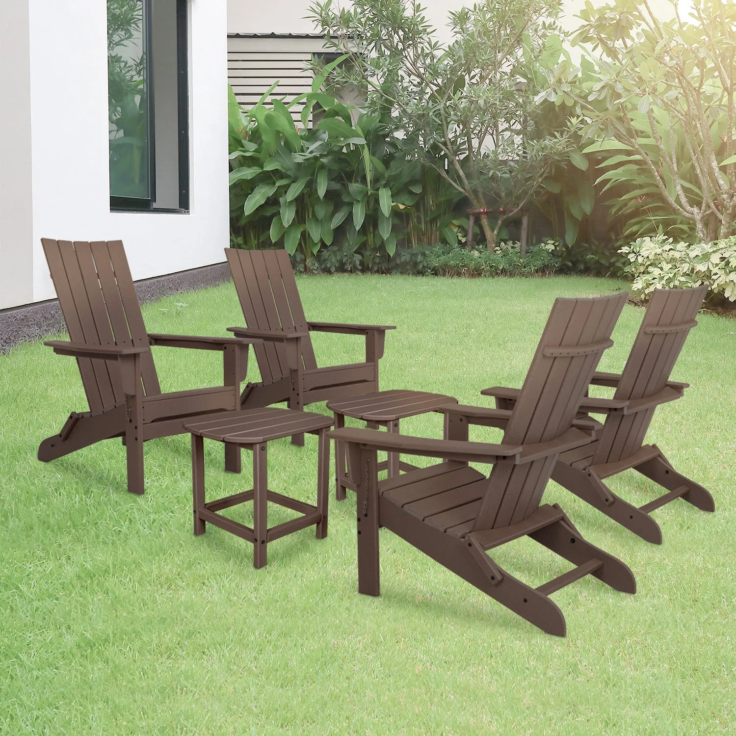 Durapatio Foldable patio furniture 4 set