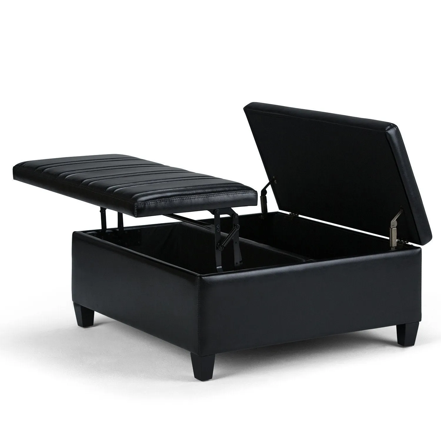 Ellis Table Ottoman in Vegan Leather