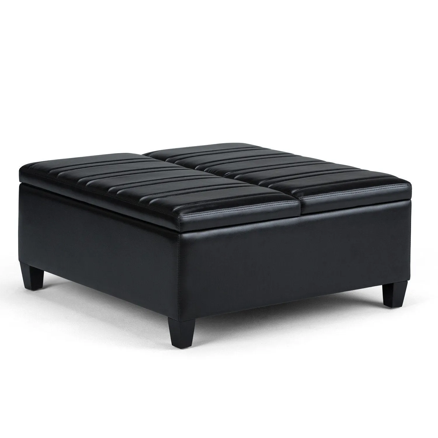 Ellis Table Ottoman in Vegan Leather