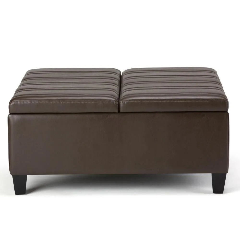 Ellis Table Ottoman in Vegan Leather