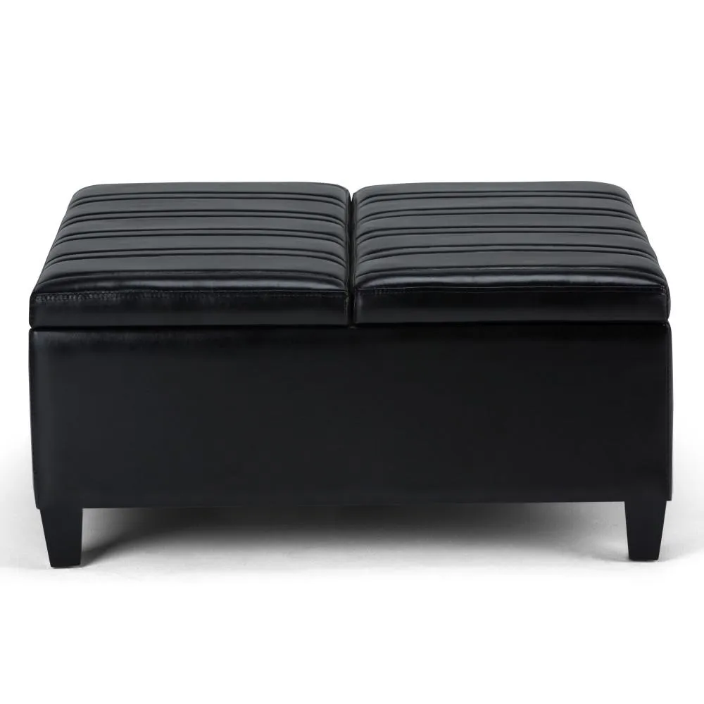 Ellis Table Ottoman in Vegan Leather