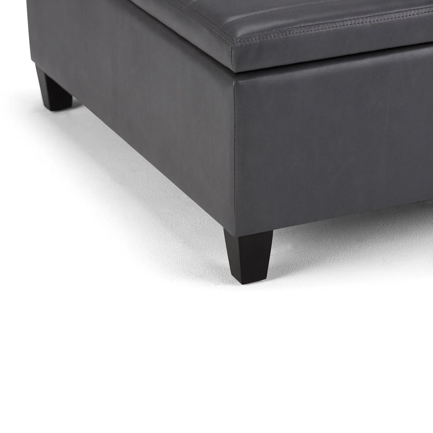 Ellis Table Ottoman in Vegan Leather