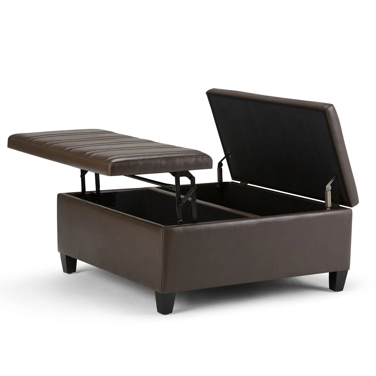 Ellis Table Ottoman in Vegan Leather