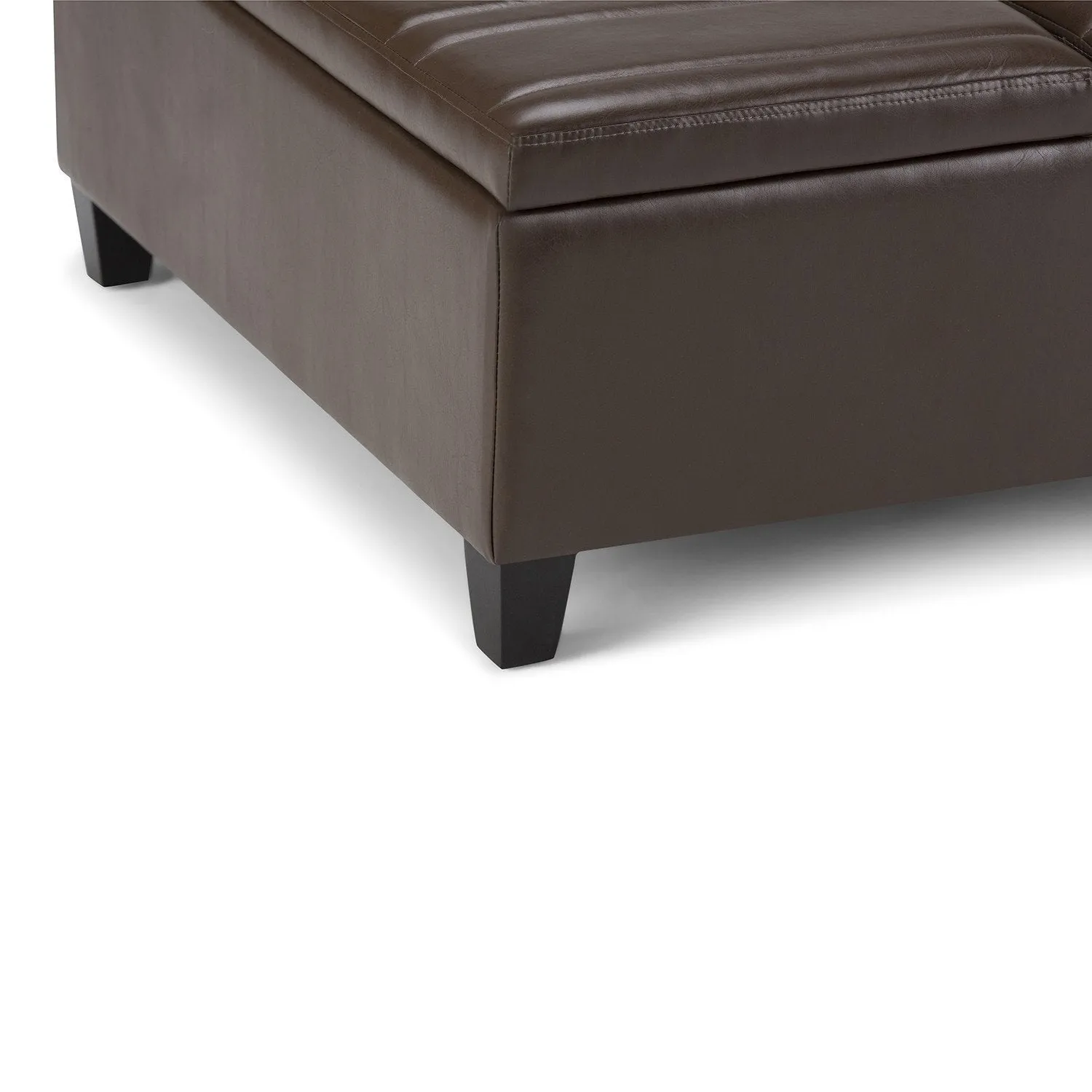 Ellis Table Ottoman in Vegan Leather