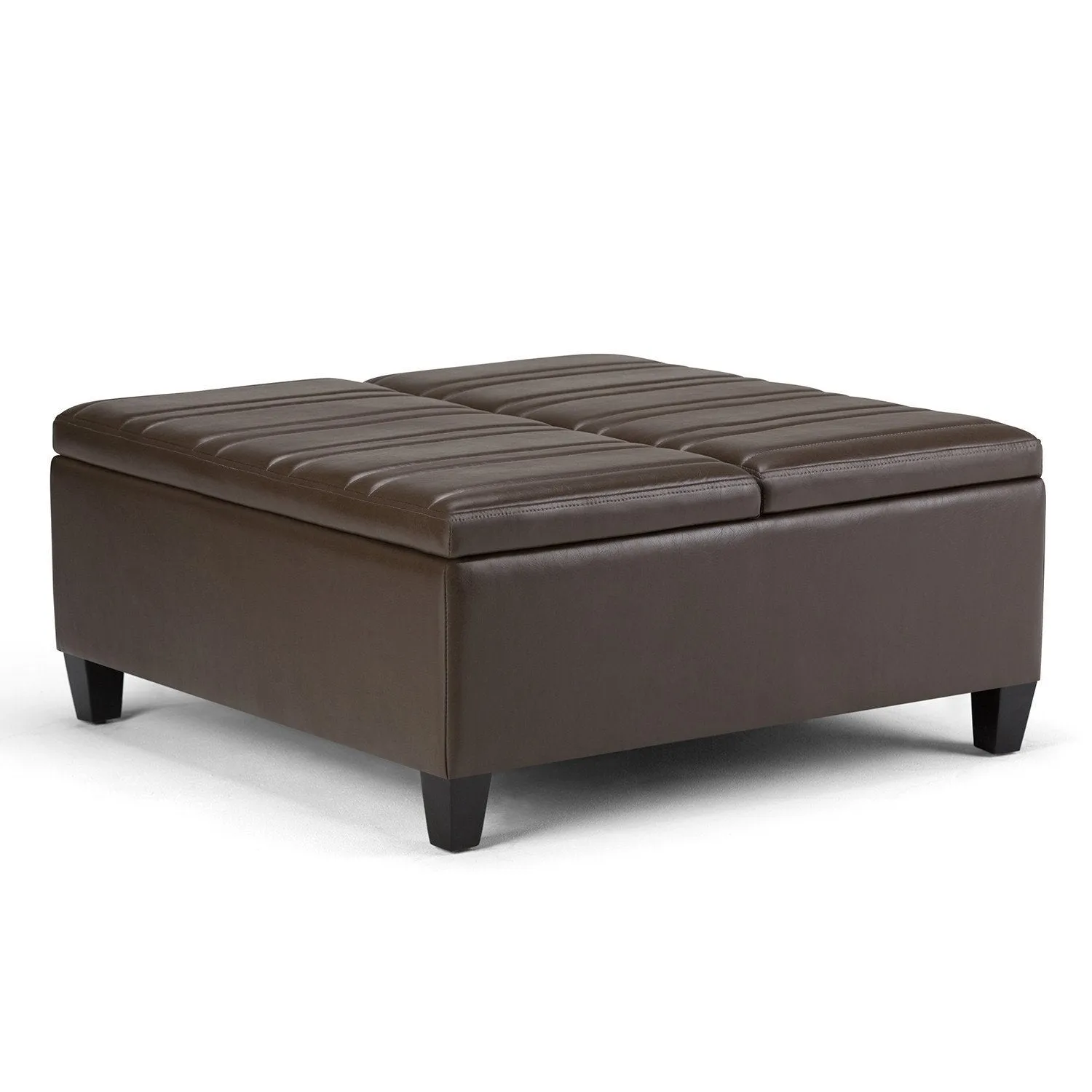 Ellis Table Ottoman in Vegan Leather