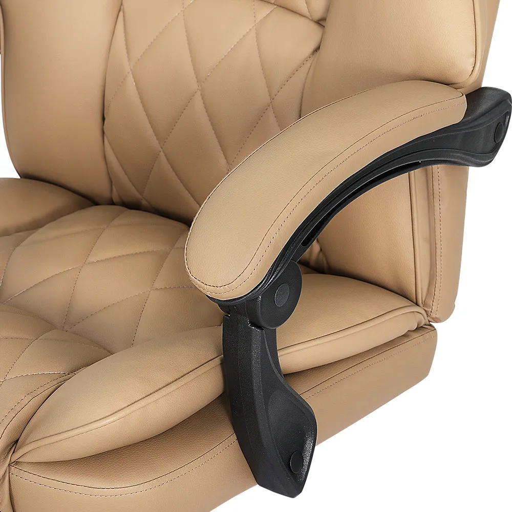 High-Back Recliner Office Chair PU Leather Adjustable Artiss