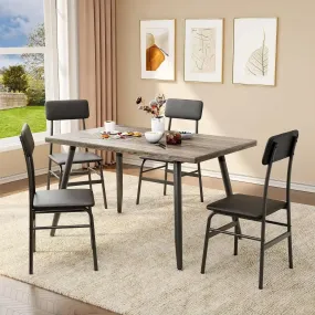 Kitchen Dining Table with 4 Chairs for Small Space Dinning Tables