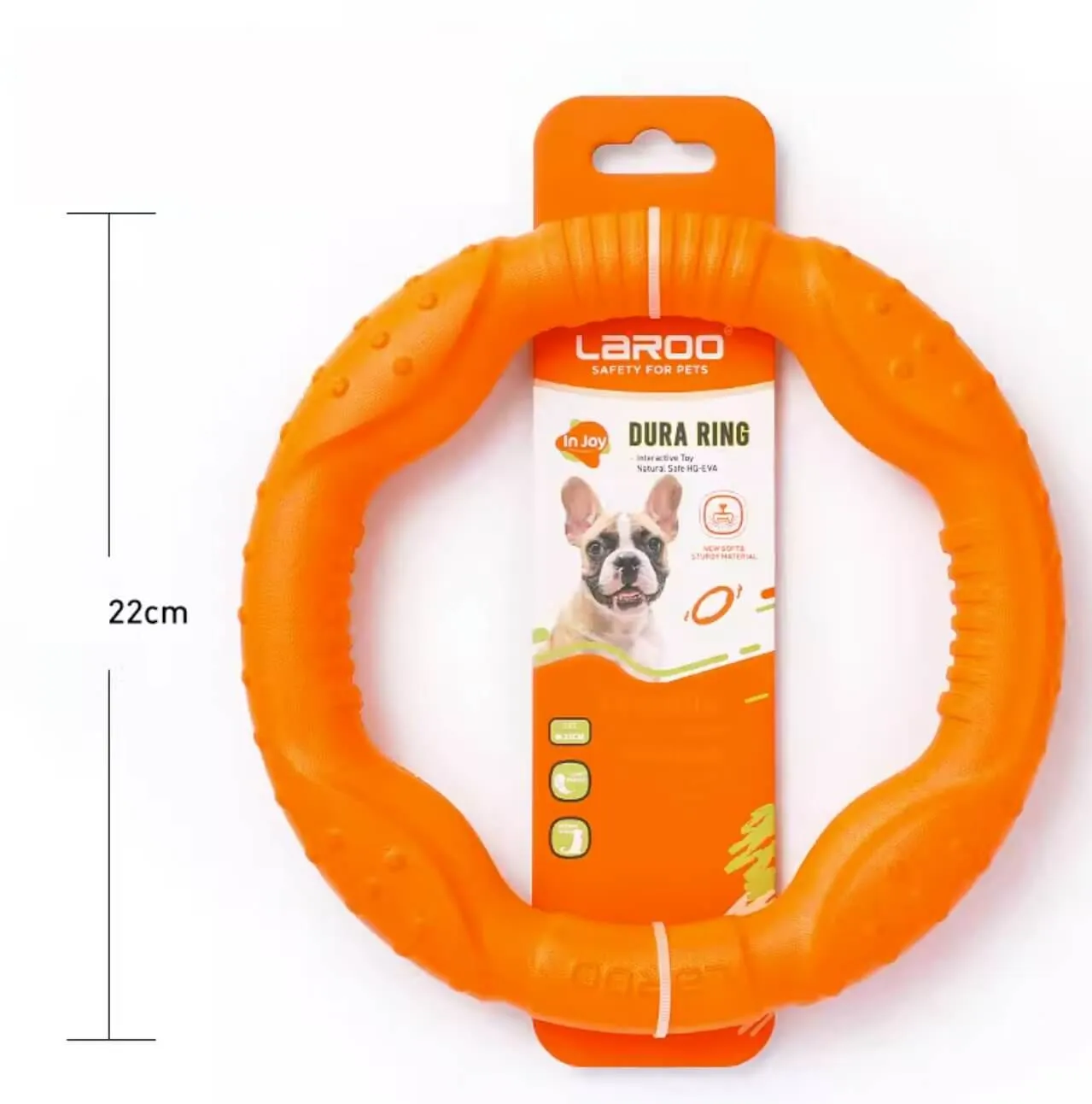 LaRoo Dog Tug Toys Floatable Dog Flying Disc For Interactive Play