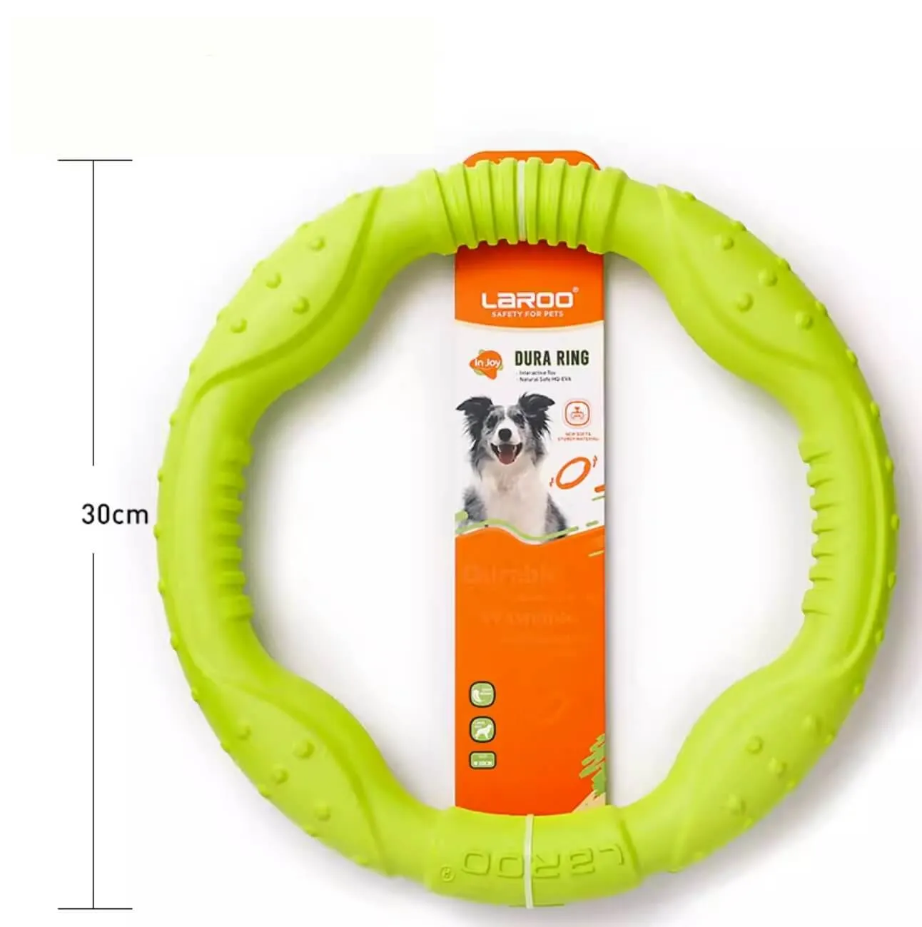 LaRoo Dog Tug Toys Floatable Dog Flying Disc For Interactive Play