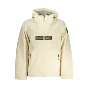 Napapijri Chic Beige Hooded Sports Jacket