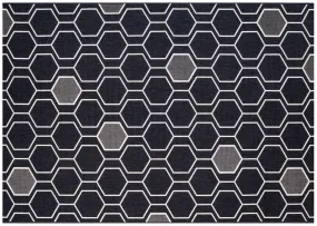 Outdoor Rug By Treasure Garden - Geo Black