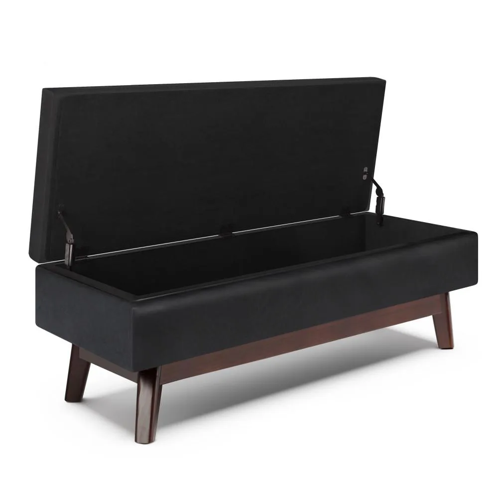 Owen Rectangular Table Ottoman in Vegan Leather