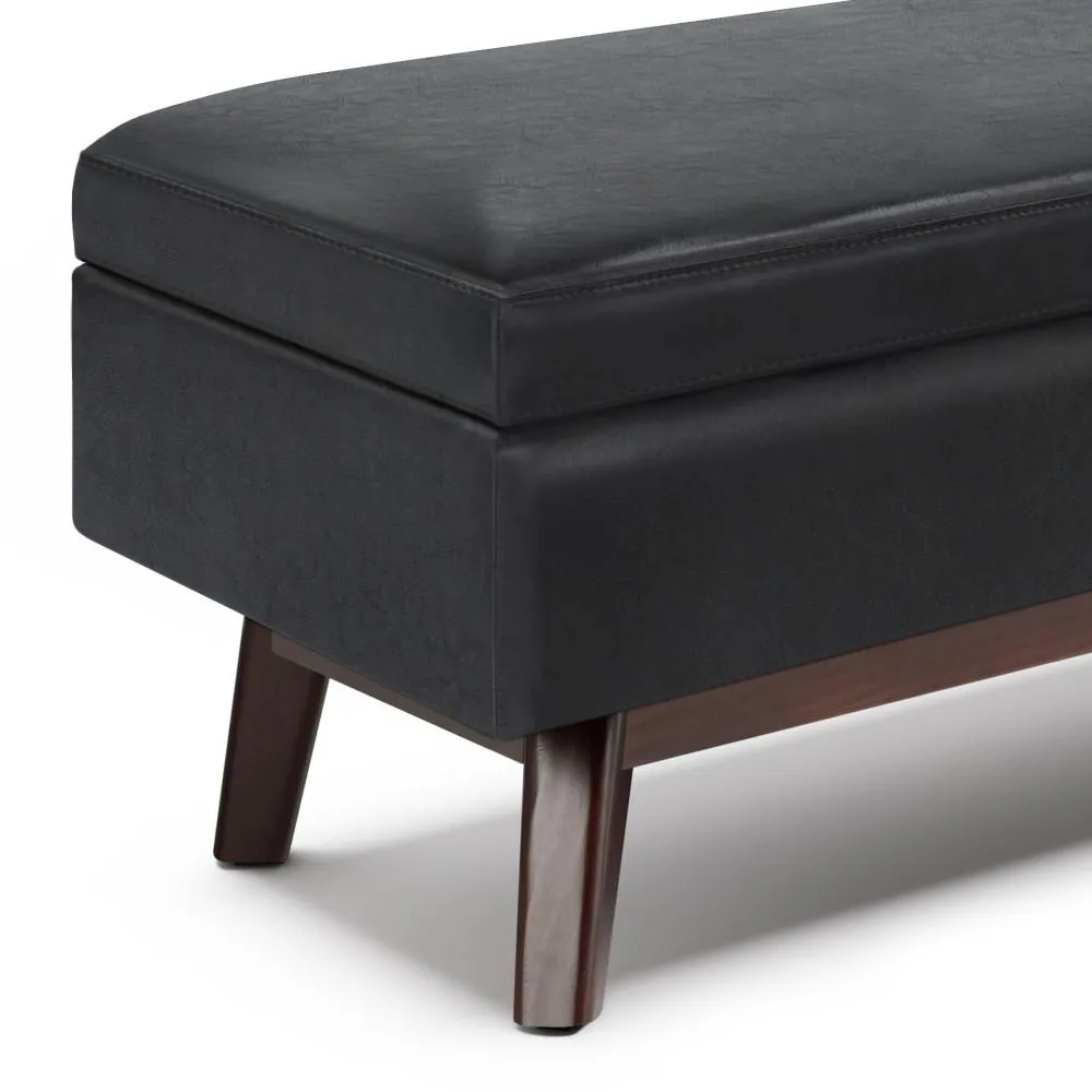 Owen Rectangular Table Ottoman in Vegan Leather