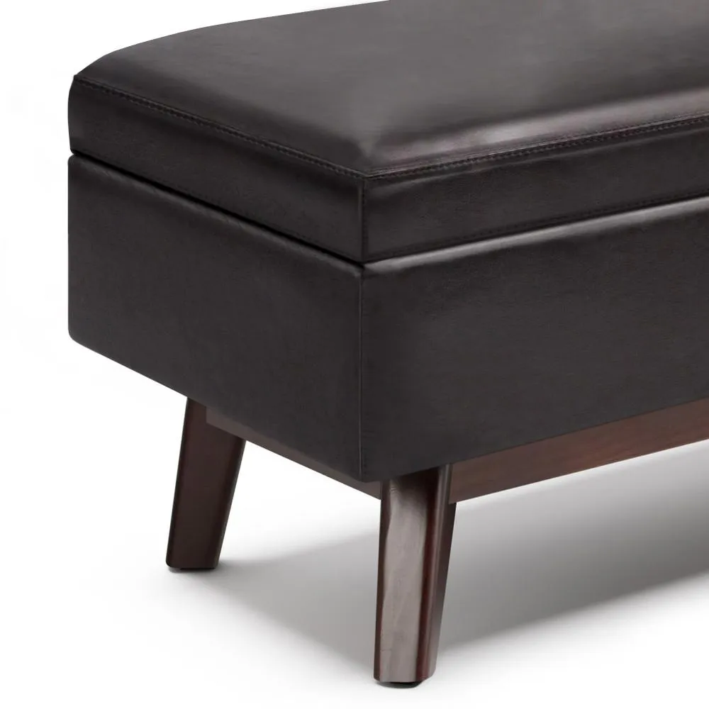 Owen Rectangular Table Ottoman in Vegan Leather