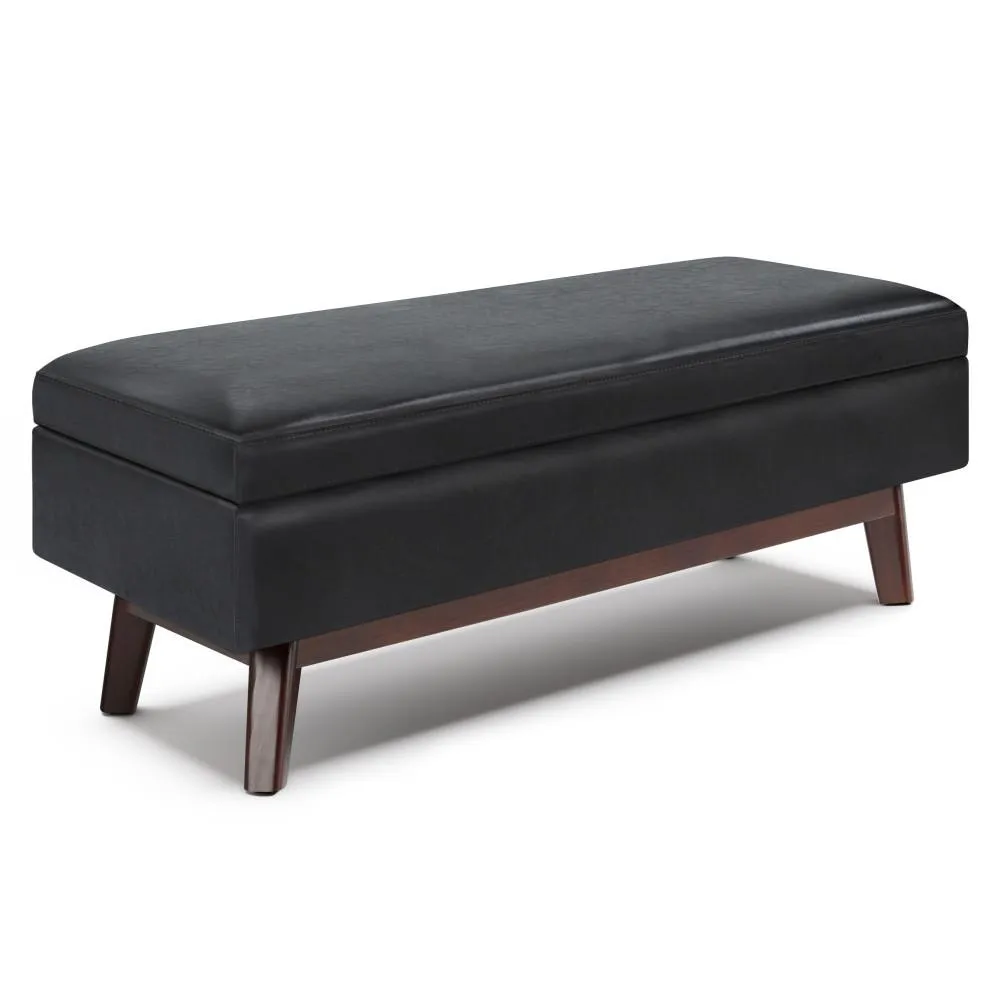 Owen Rectangular Table Ottoman in Vegan Leather