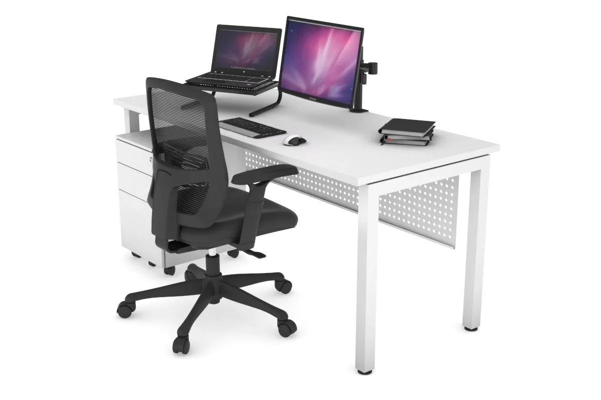 Quadro Square Legs Office Desk [1400L x 700W]