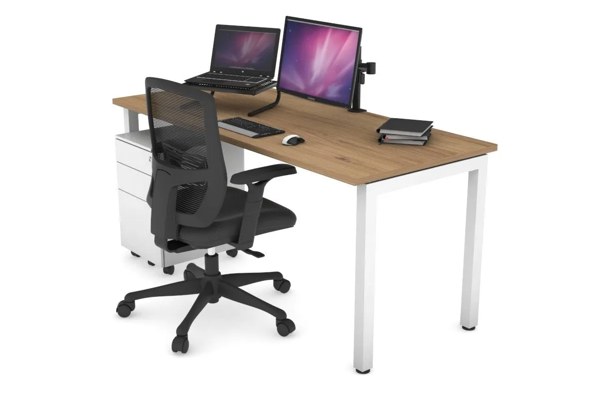 Quadro Square Legs Office Desk [1400L x 700W]