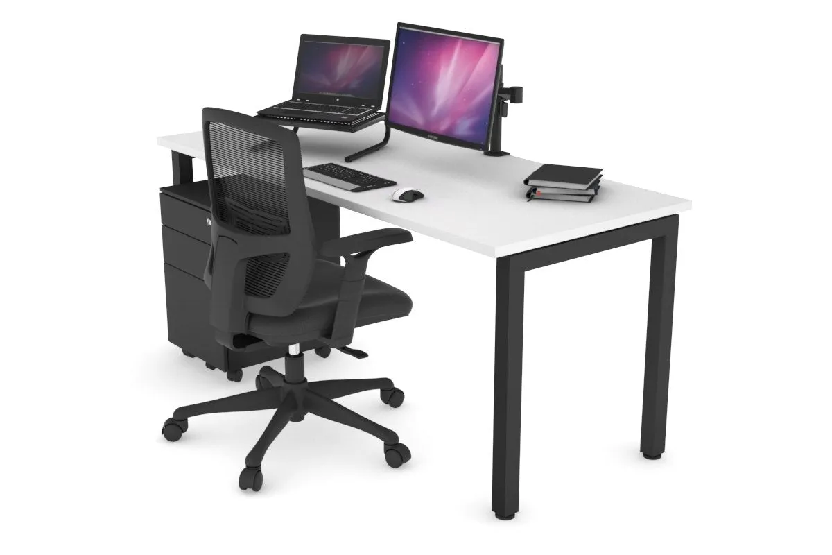 Quadro Square Legs Office Desk [1400L x 700W]