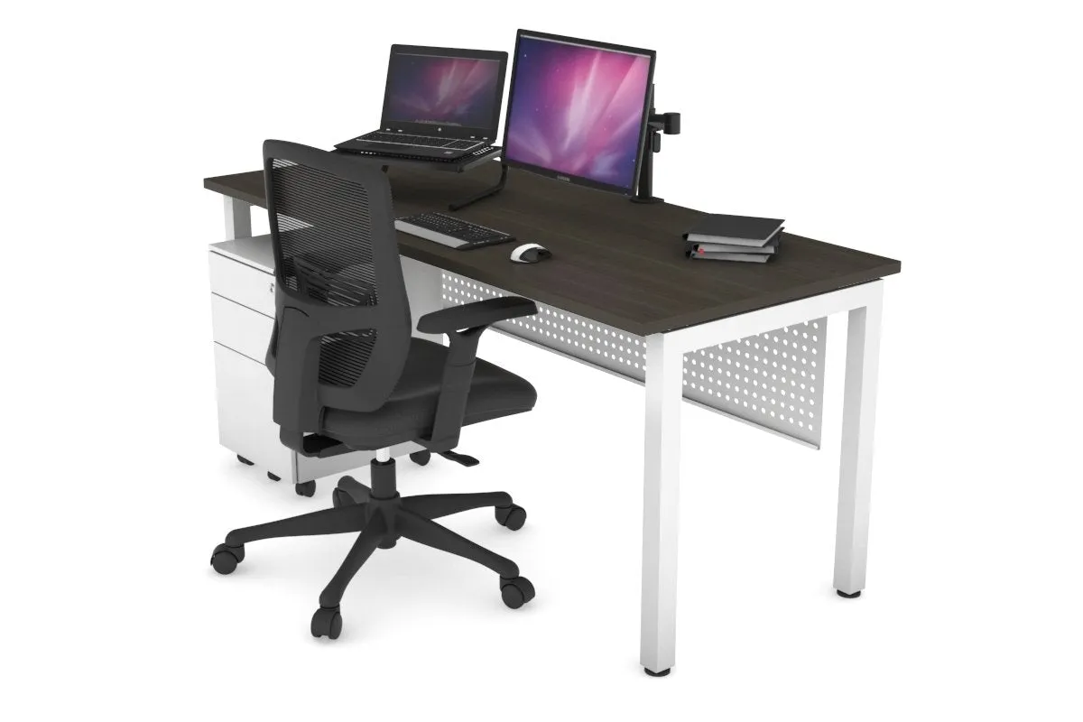 Quadro Square Legs Office Desk [1400L x 700W]