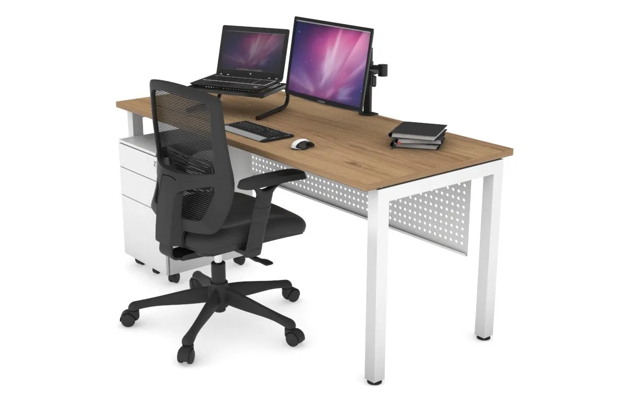 Quadro Square Legs Office Desk [1400L x 700W]