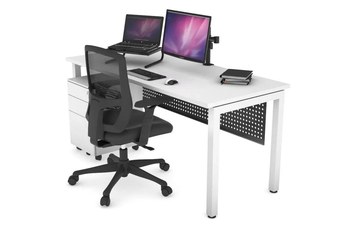 Quadro Square Legs Office Desk [1400L x 700W]