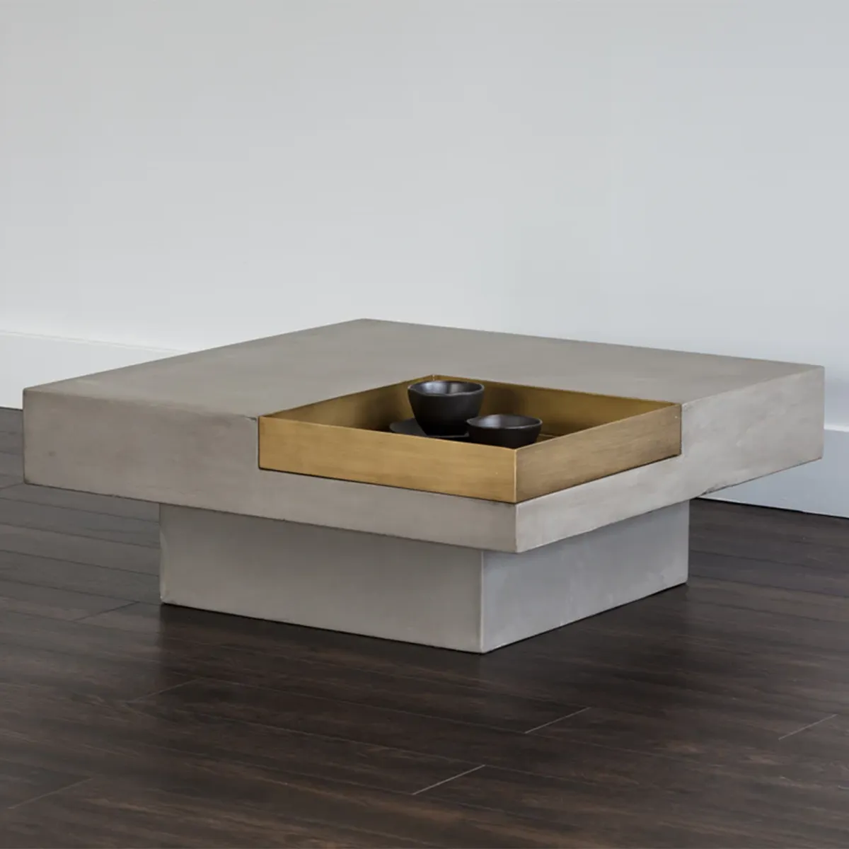 Quill Square Coffee Table by Sunpan Grey