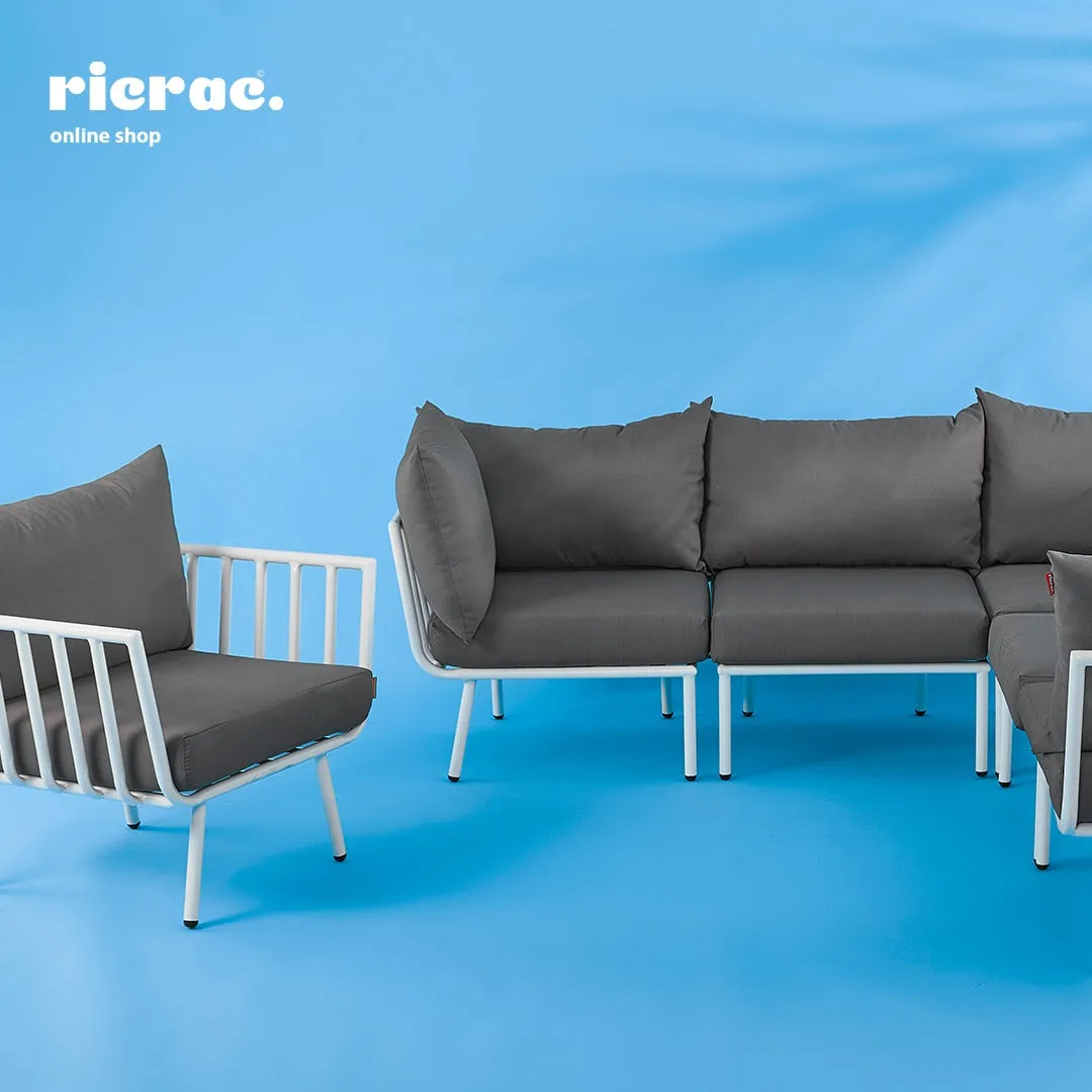 Rakot- Set of L Shape Sofa 1 Side Chair & Table