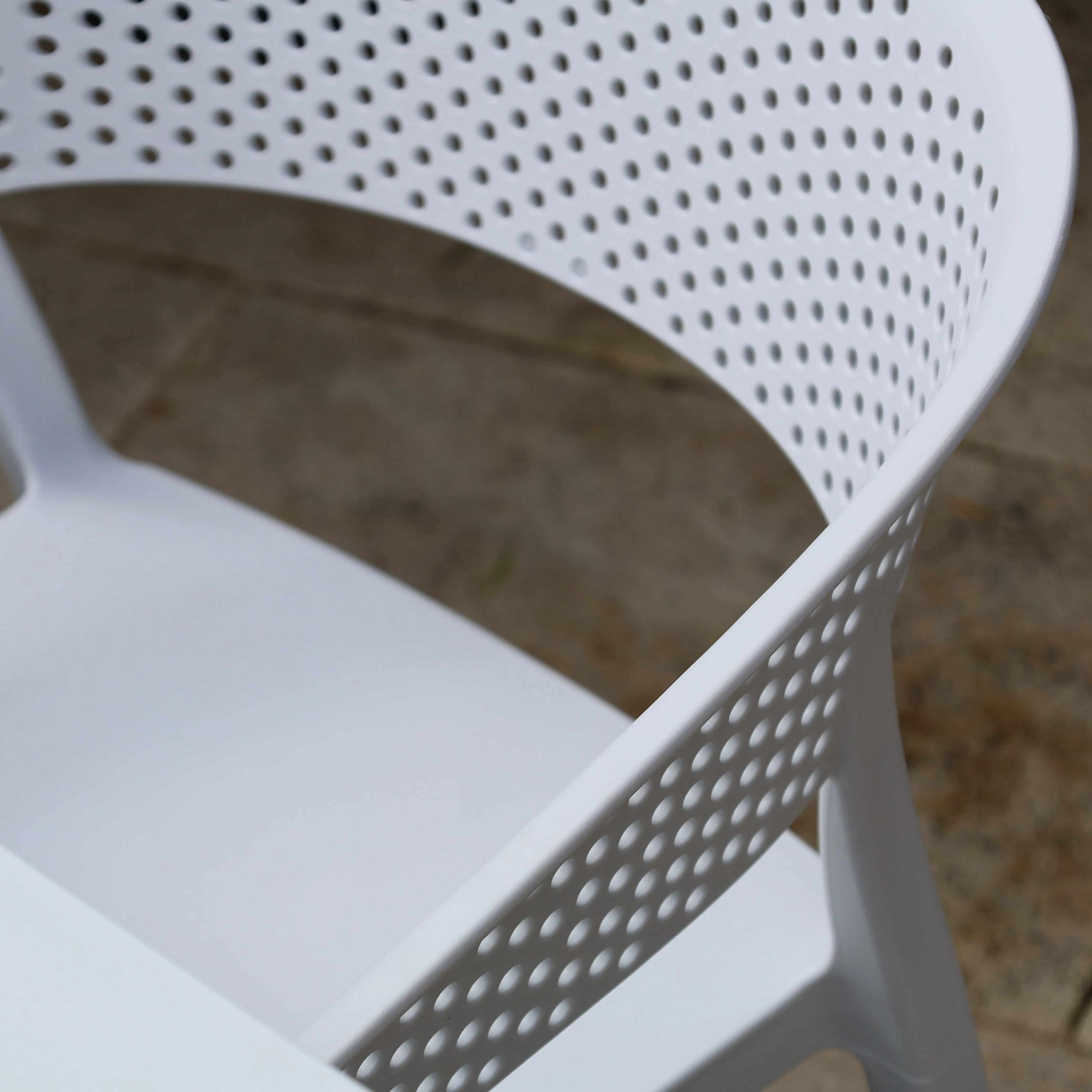 Santacruz White Cafe Bistro Chair