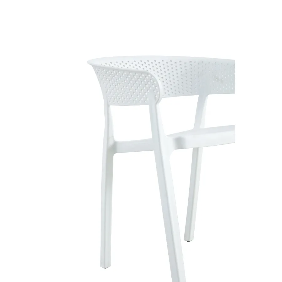 Santacruz White Cafe Bistro Chair