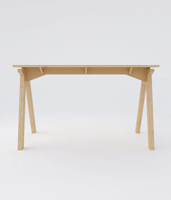 Simple T Desk - Natural